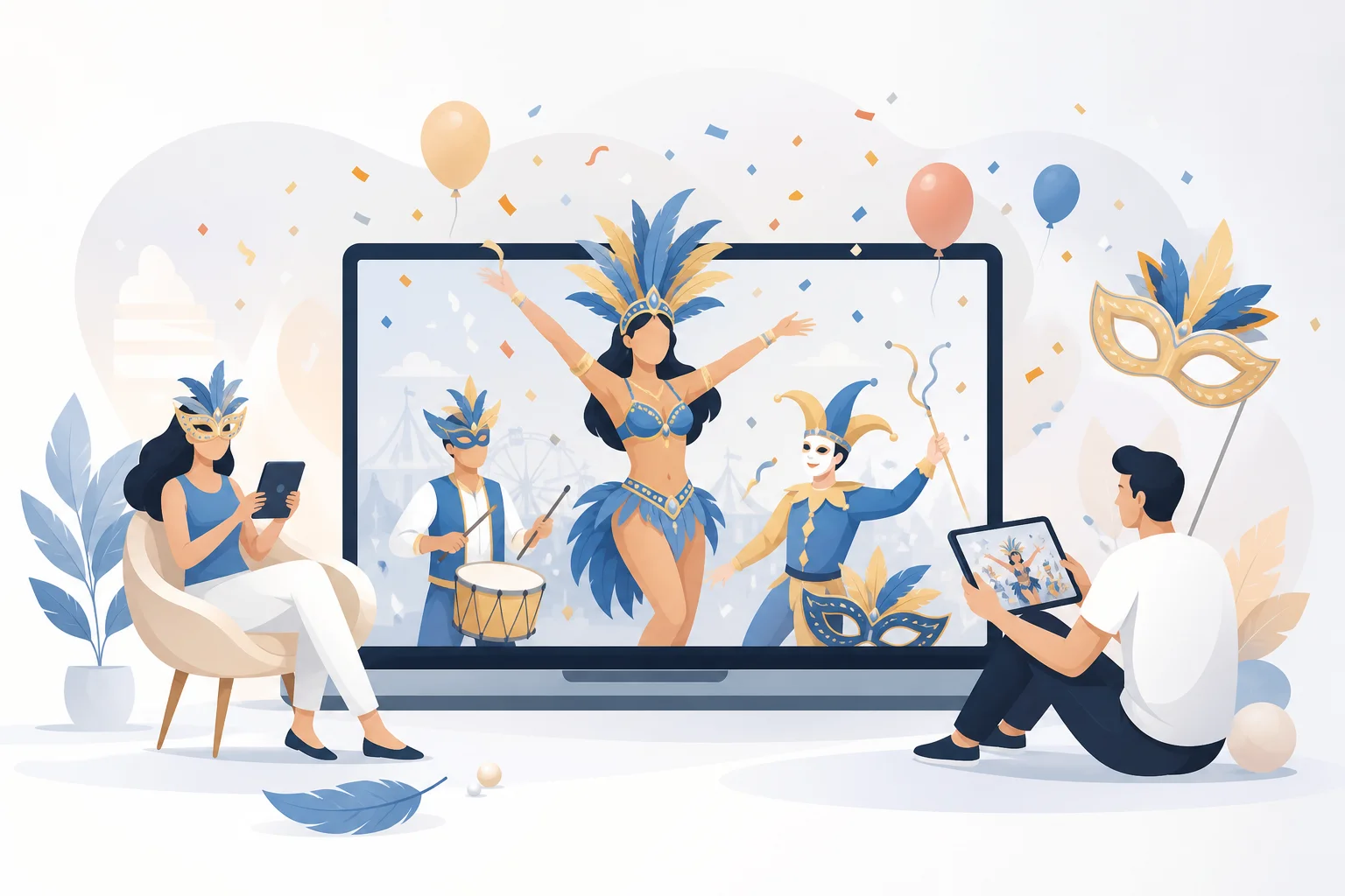 L'attrait des thématiques carnavalesques et festives dans le divertissement en ligne